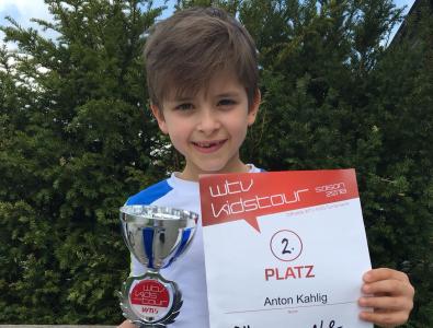 2. Platz  für Toni Kahlig im U9 Bewerb 